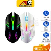 [Mã Bmlta50 Giảm Đến 50K Đơn 99K] Chuột Gaming Máy Tính Có Dây Game Thủ Bearhome. Dpi 1200, Có Đèn Led