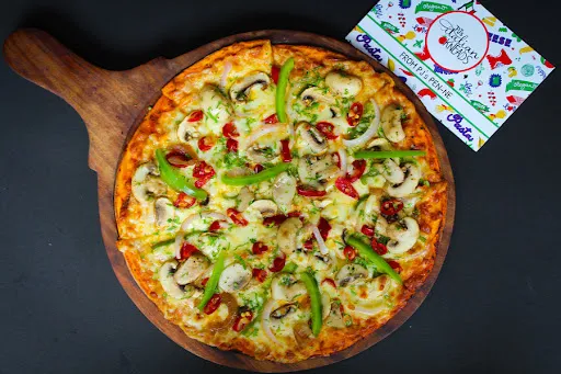 No-fuss Vegetarian Pizza (Thin Crust 12'')