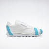 collina strada classic leather footwear white / digital blue / acid yellow