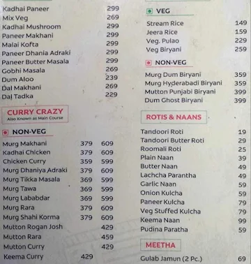 Dhaba Junction menu 