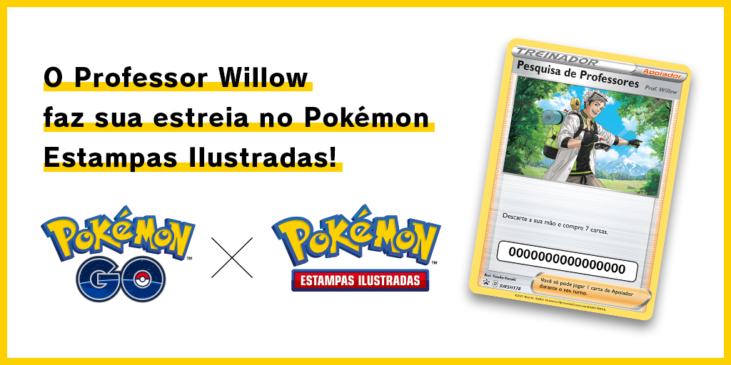 O Professor Willow faz sua estreia no Pokémon Estampas Ilustradas!