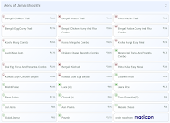 Jamai Shoshthi menu 2