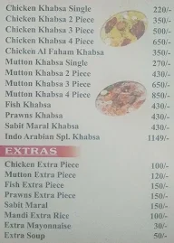 INDO ARABIAN MANDI HOUSE & BAKERY menu 2