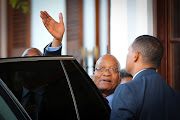 Former president Jacob Zuma leaves Tuynhuys at Parliament in Cape Town on February 20 2018. 