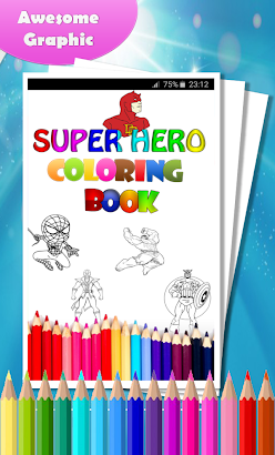 SuperHero Coloring Book screenshot