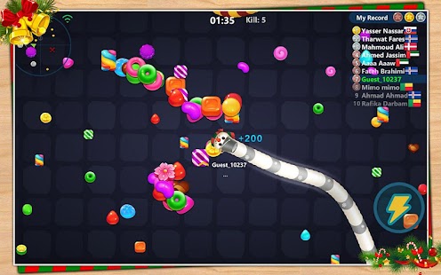 Snake Candy.IO - Multiplayer Snake Slither Game Screenshot