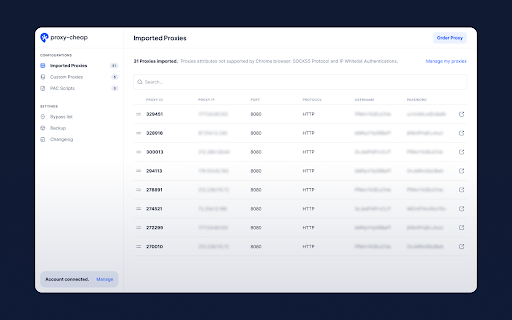 Proxy-Cheap Proxy Manager