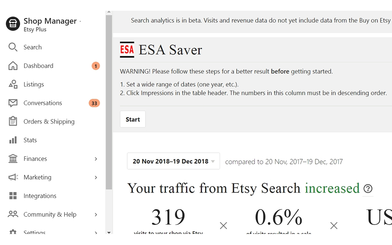 Etsy Search Analytics Saver Preview image 2