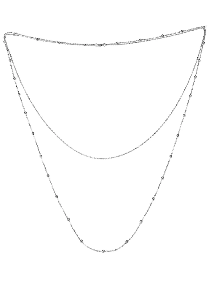 Corrente de costas geométrica multicamadas com temperamento sexy. Adicione um toque sensual e elegante ao seu visual. Perfeita para diversas ocasiões.