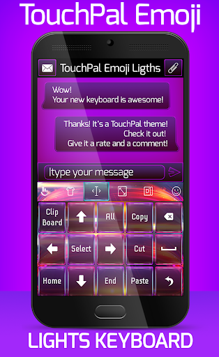 TouchPal Emoji Lights Theme