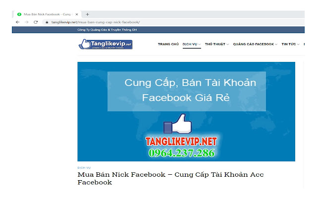 Shop Mua Bán Tài Khoản Acc Nick Facebook