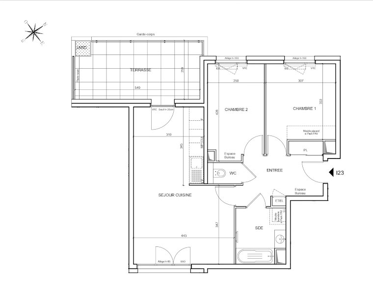 Vente appartement 3 pièces 61.41 m² à Annecy (74000), 441 000 €