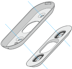 Nest Hello wallplate screw hole