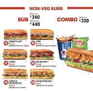 Subway menu 5