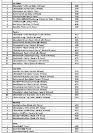 Cake 24X7 menu 3