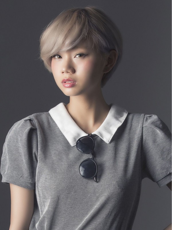 最高ショート カラー 冬 無料のヘアスタイル画像