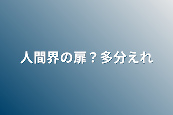 人間界の扉？多分エレベーター