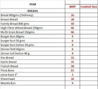 All Saints Bakery menu 1