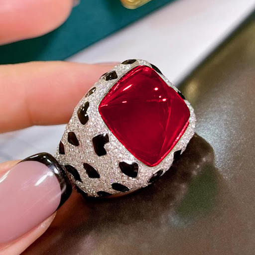Title 9, Royal Sapphire Red Diamond Emerald Full Diamond...
