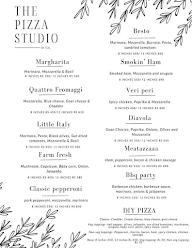 The Pizza Studio menu 1