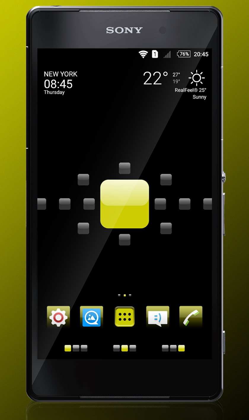 Flaxen Blob Theme Screen 2