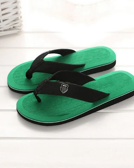 2023 Summer Slippers Men Flip Flops Beach Sandals Non-sli... - 3