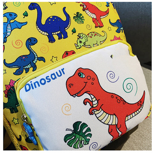 Title 5, Cartoon Student Schoolbag Dinosaur Nylon Print ...