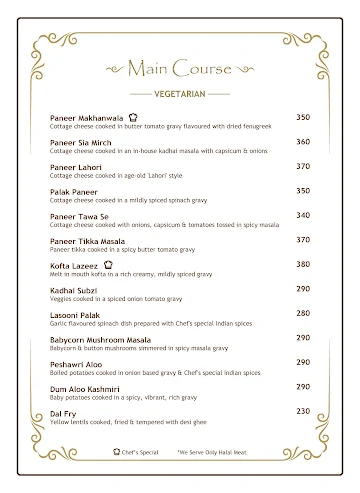 Kareem's menu 