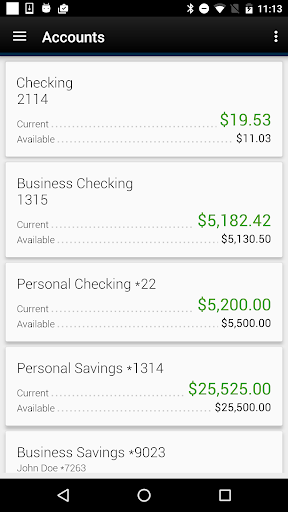 Screenshot Bank of Dickson Mobile