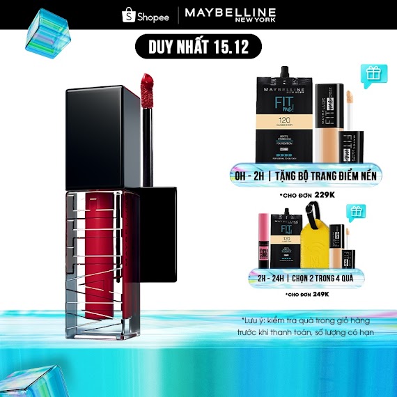 Son Kem Mịn Lì Như Nhung Cushion Matte Maybelline New York Hiệu Ứng Lì Đa Chiều 6.4Ml