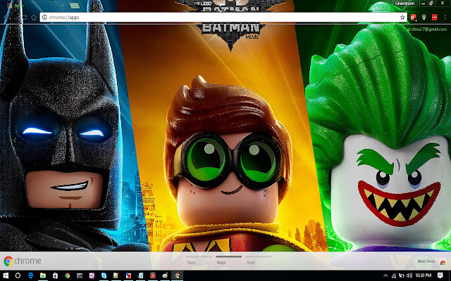 The Lego Batman chrome extension