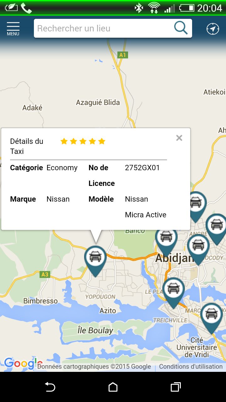 H-DRIVER - NouveauTAXI Screen 2