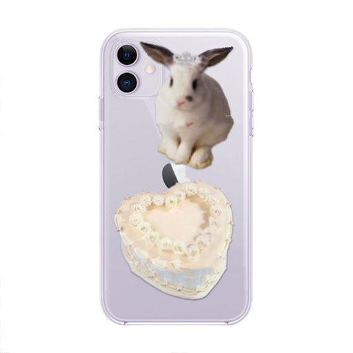 Title 5, Cute Bunny Phone Case compatible with Apple. Si...