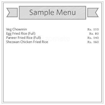 The Testy Food Zone menu 