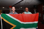 Farewell of match officials Victor Gomes and Zakhele Siwela at SAFA House ahead of their departure to the 2022 World Cup in Qatar.