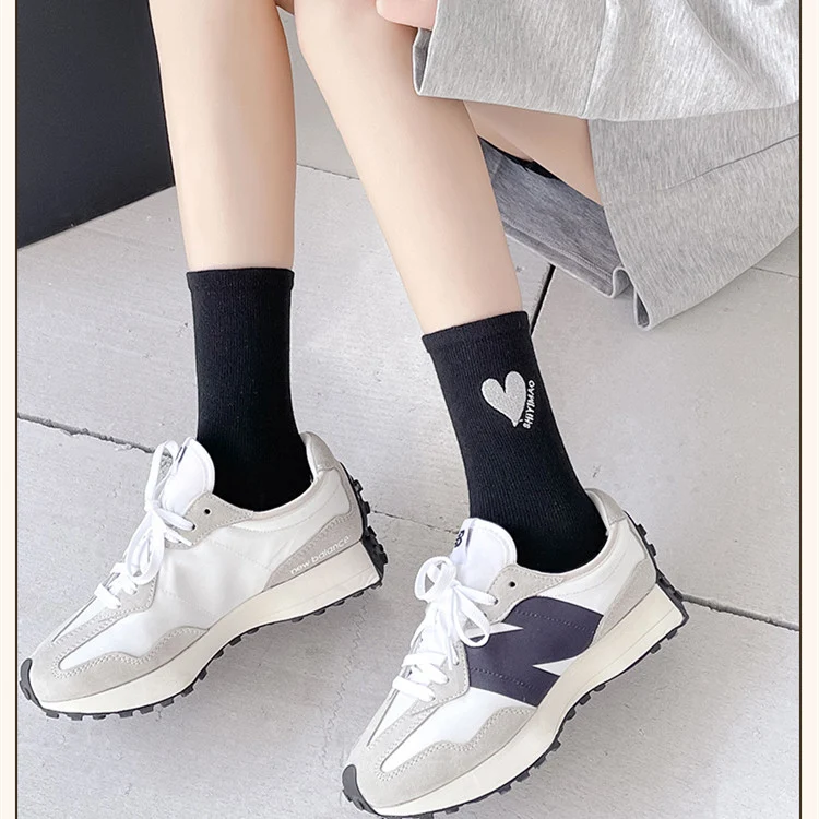 Love Women's Tube Socks in Pure Cotton, breathable and comfortable for everyday wear, providing soft and durable support