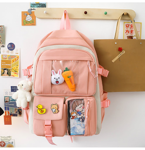 Title 16, Five-piece Lightweight Student Large Capacity B...