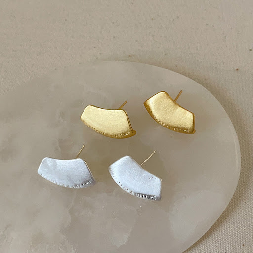 Title 3, Brushed Stud Earrings Womens Unique Fashion Ev...