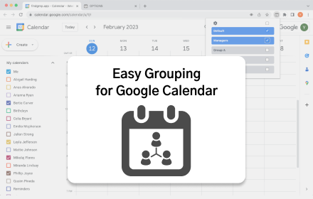 Easy Grouping for Google Calendar Preview image 0