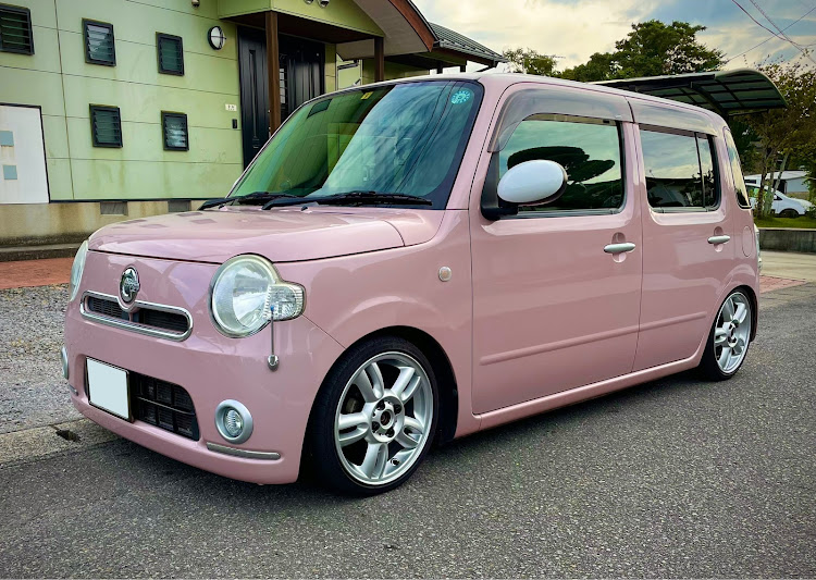 ミラココアのDIY・純正流用ホイール・純正流用・洗車・可愛い♡♡♡に関するカスタム事例の投稿画像1枚目