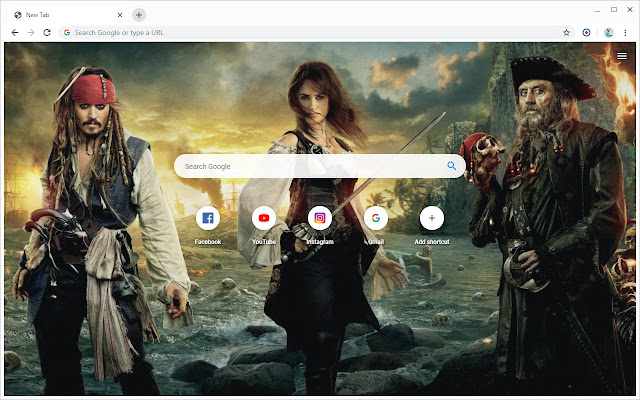 Pirates of the Caribbean Wallpapers New Tab