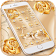 Or Rose diamante theme Gold icon