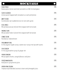 Barrack 62 The Gastro Pub menu 1