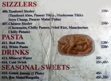 Vaishno Rasoi menu 