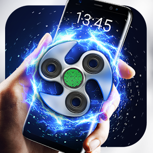Fidget Spinner Fingerprint lock Screen logo