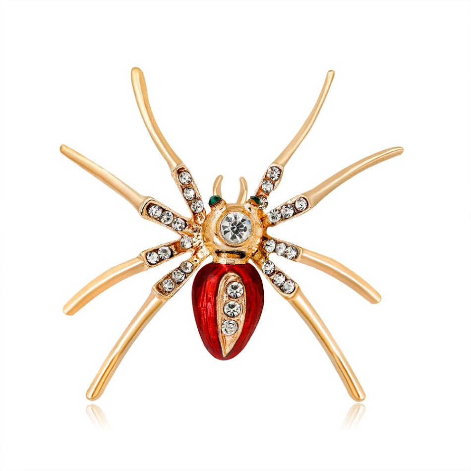 Hoogwaardige atmosferische spinnen-corsage van legering. Maak je look compleet met dit unieke en elegante accessoire, perfect voor speciale gelegenheden.