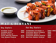 Wat-a-Biryani menu 1