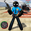 US Police Stickman Rope Hero Strange Gangster icon