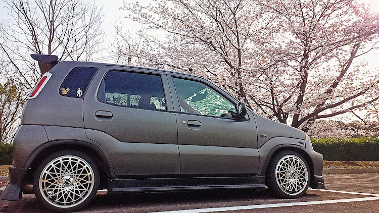 Keiの桜とコラボ🌸・サクラと愛車・桜に関するカスタム事例の投稿画像1枚目