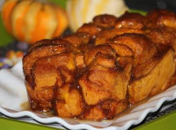 Pumpkin Maple Pull-Apart Bread With Whiskey Sauce